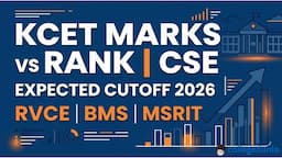 KCET Marks vs Rank CSE – RVCE, BMS & MSRIT 2026 Expected Cutoff