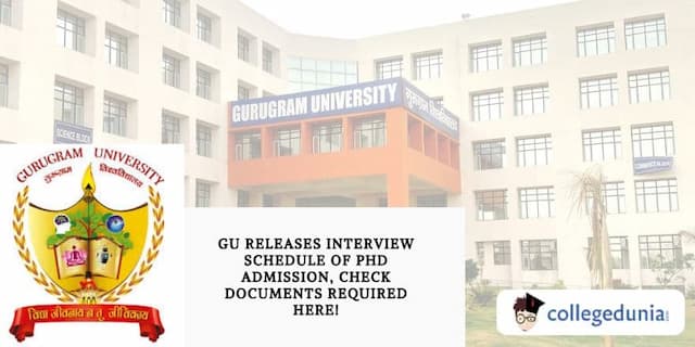 Gurugram University Releases Interview Schedule of PhD Admission for Shortlisted Candidates, Check Documents Required Here!