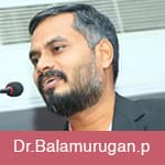 It is essential to put in hard-work with determination to succeed in life, says Dr. Balamurugan. P