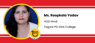 Ms. Roopkala Yadav as HOD Hindi at Tagore PG Girls College, Jaipur