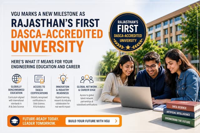 VGU Jaipur Becomes Rajasthans First DASCA Accredited University