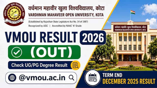 VMOU Result 2026 (OUT): Check UG/PG Degree Result @vmou.ac.in