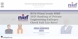 BITS Pilani Leads NIRF 2025 Ranking of Private Engineering Colleges in India