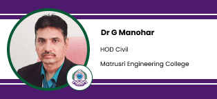 Matrusri Engineering College, HOD Civil Engineering: Dr G Manohar Interview