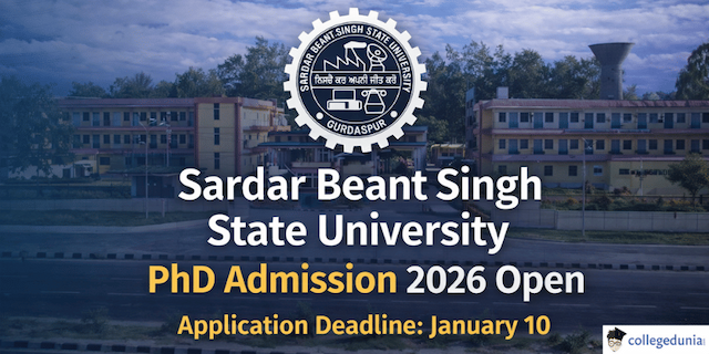 Sardar Beant Singh State University PhD Admission 2026 Open