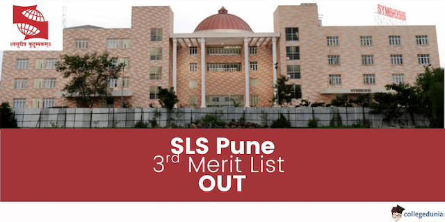 SLS Pune SLAT 2026 Third Merit List Out