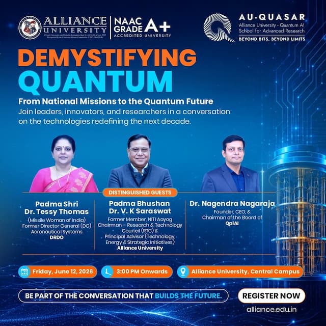 A New Chapter in Quantum Research at Alliance University Launches AU-QUASAR