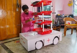 Tripura professor develops robot to help health workers serving Covid-19 patients