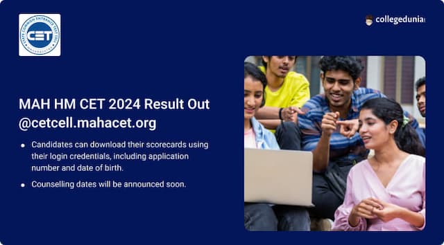 MAH HM CET 2024 Result Declared @cercell.mahacet.org; Get Direct Link Here