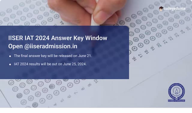 IISER IAT 2024 Answer Key Objection Window Open @iiseradmission.in, Get Direct Link Here