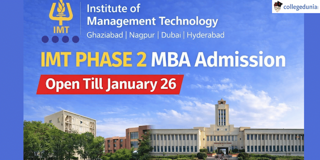 IMT Phase 2 MBA Admission Open Till January 26