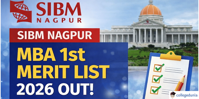 SIBM Nagpur MBA 1st Merit List 2026