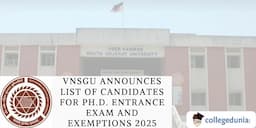 VNSGU Announces List of Candidates for Ph.D. Entrance Exam and Exemptions 2025