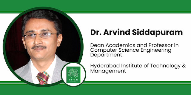 Hyderabad Institute of Technology & Management, Dean Academics and Professor in Computer Science Engineering Department: Dr. Arvind Siddapuram Interview