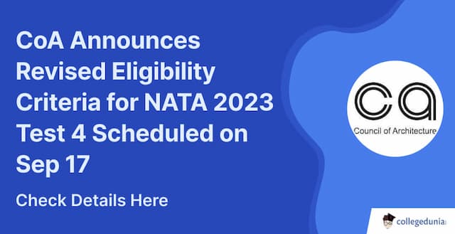 CoA Announces Revised Eligibility Criteria for NATA 2023