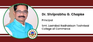 Smt. Laxmibai Radhakisan Toshniwal College of Commerce, Principal: Dr. Shriprabhu G. Chapke Interview