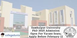 Sambalpur University PhD 2025 Admission Open For Vacant Seats; Apply Before February 12