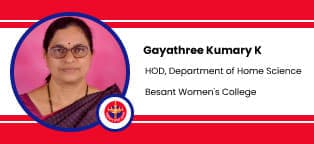 Besant Women’s College HOD, Department of Home Science: Mrs. Gayathree Kumary K. Interview
