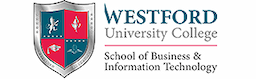 Westford University College logo Westford University College logo