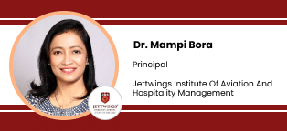Jettwings Institute of Aviation and Hospitality Management, Guwahati, Principal : Dr. Mampi Bora Das Interview