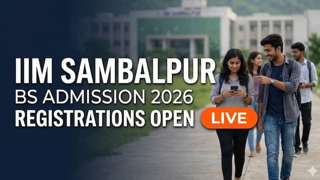 IIM Sambalpur BS Admission 2026 Opens Apply by May 31