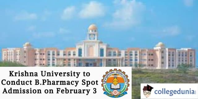 Krishna University B Pharmacy Spot Admission